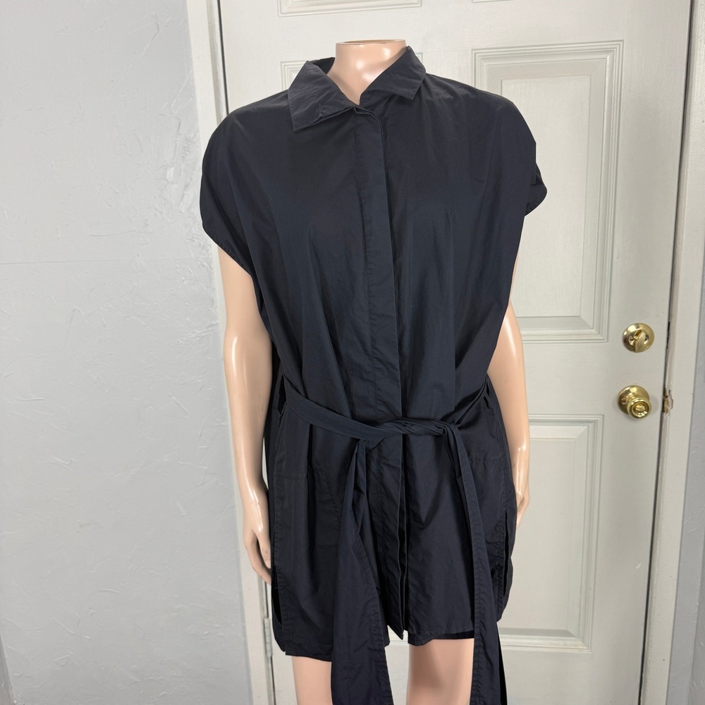 Jarbo Women's Shirt Tunic 2 Medium 8-10 Cotton Tie Button Designer Lagenlook Y29